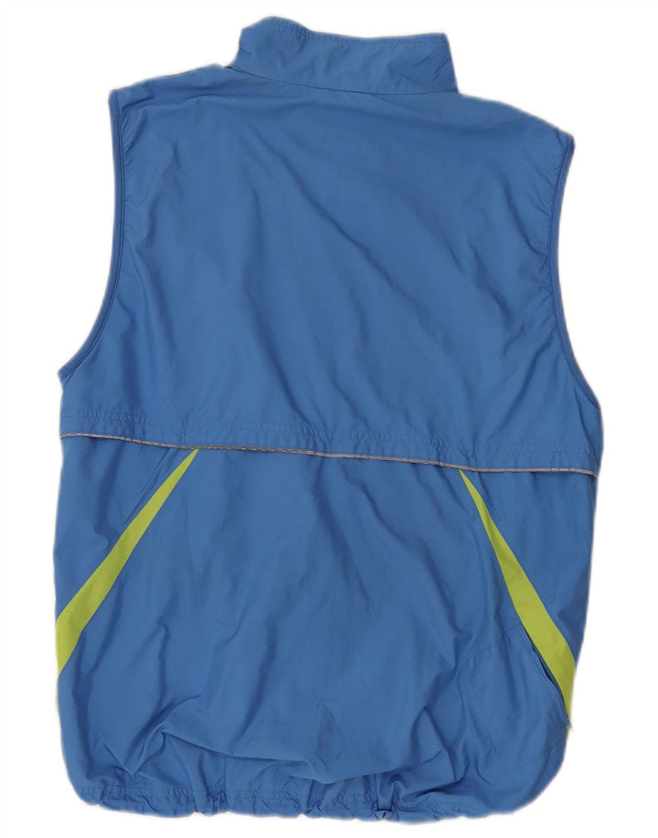 Reebok Gilet Homme UK 38 Bleu Moyen Colorblock Polyester