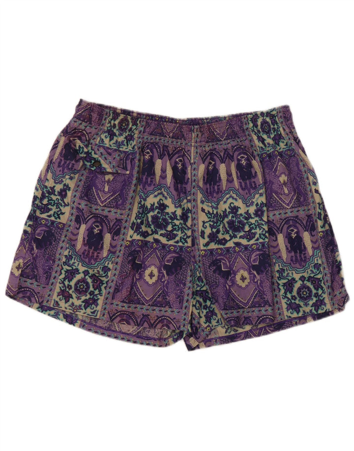 Equipe Short de Bain Femme UK 14 Grand Violet Patchwork Coton