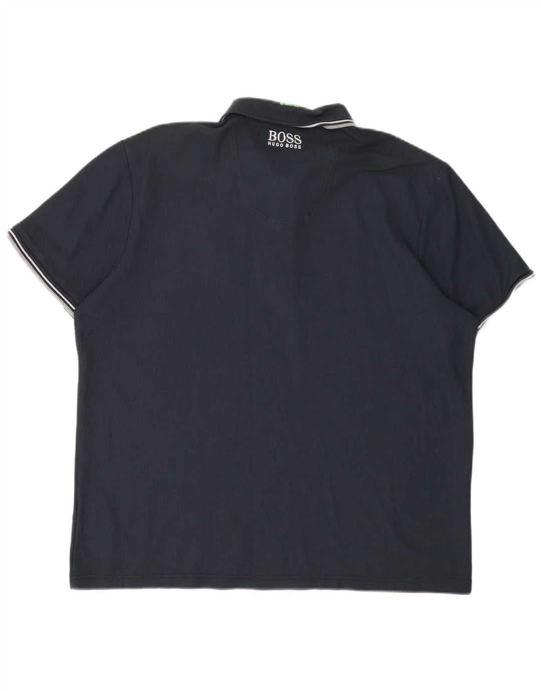 HUGO BOSS Polo Homme 2XL Bleu Marine Coton