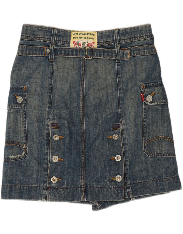LEVI'S Jupe en Jean Femme Small W28 Bleu Coton