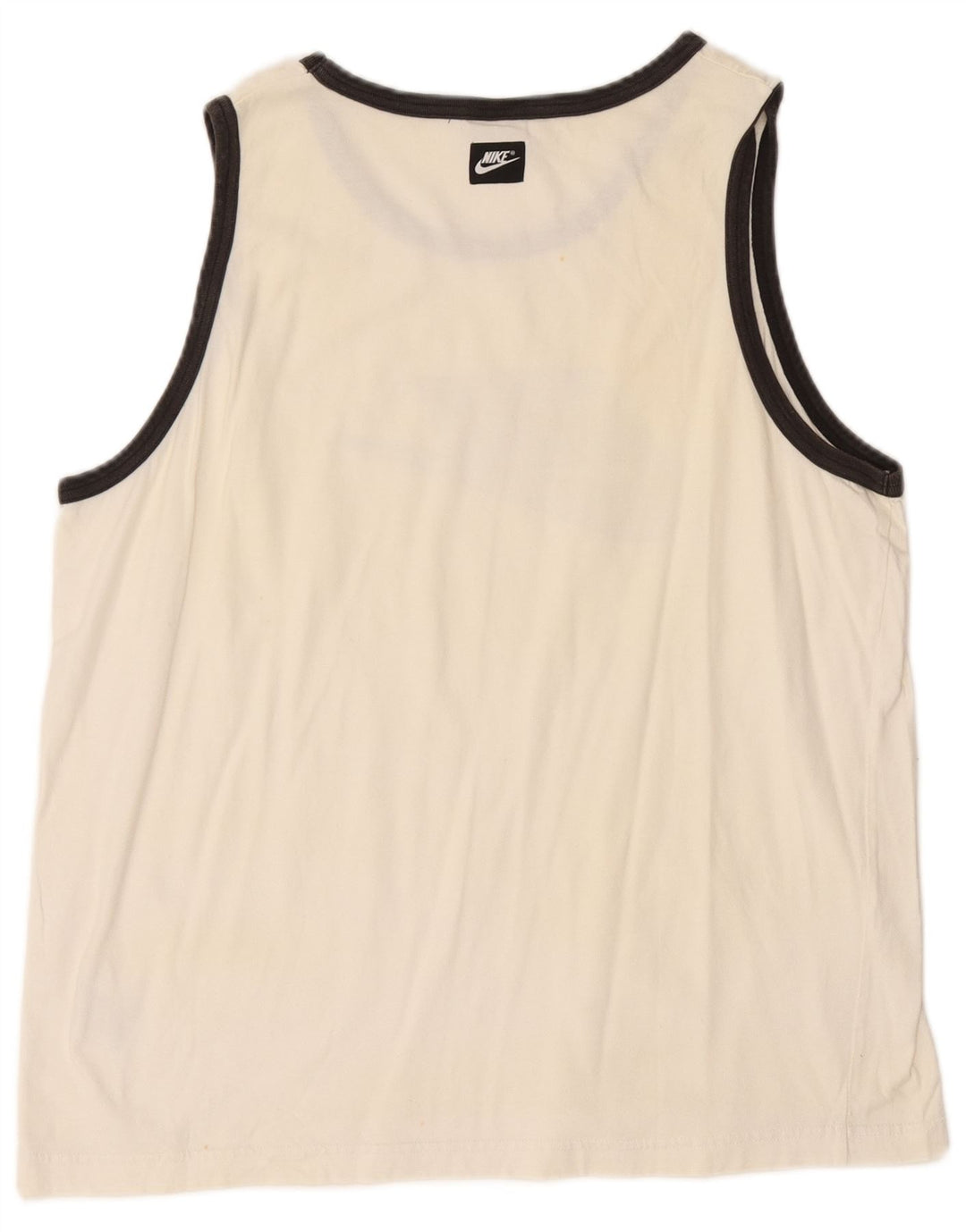 NIKE Débardeur graphique pour homme UK 46/47 XL Coton blanc cassé