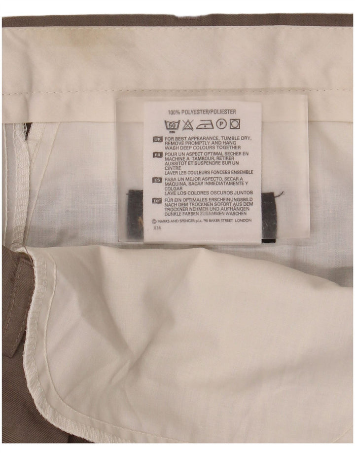 Marks & Spencer Pantalon décontracté St. Michael Pegged pour homme W38 L29 Marron
