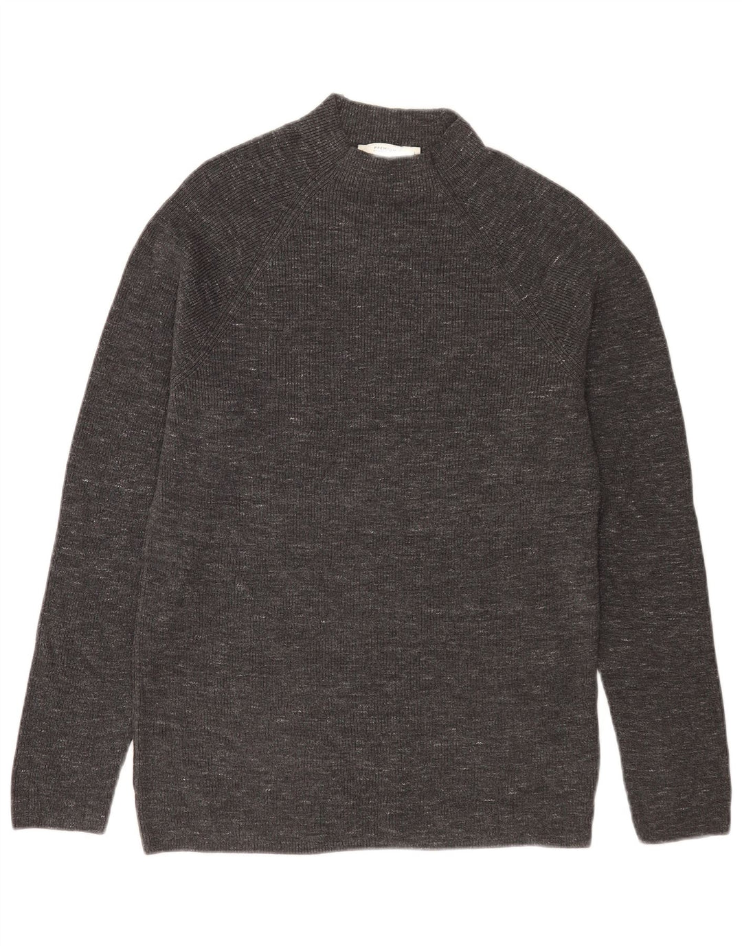 Jack & Jones Pull col roulé pour homme en coton moucheté gris Taille L
