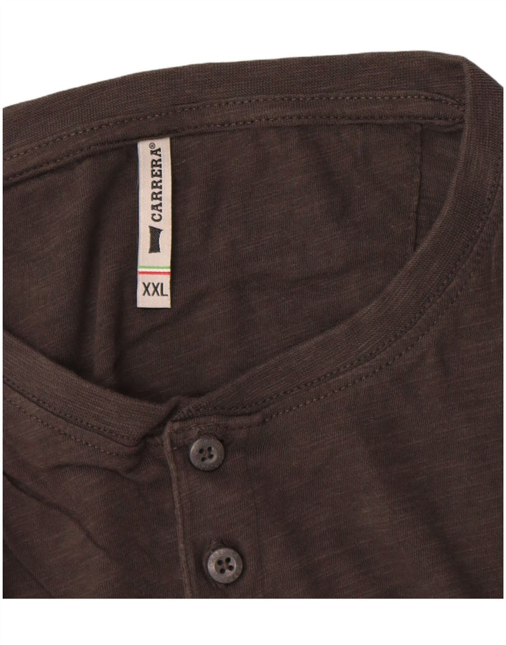 Carrera T-Shirt Homme Top 2XL Gris Coton