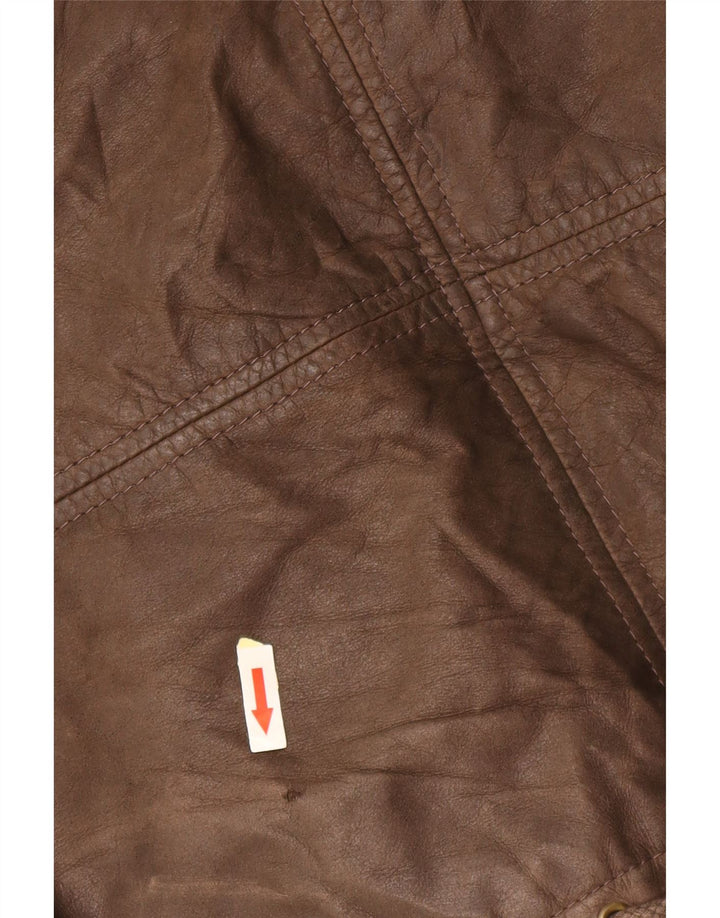 CONBIPEL Veste en cuir pour homme UK 40 Grand cuir marron