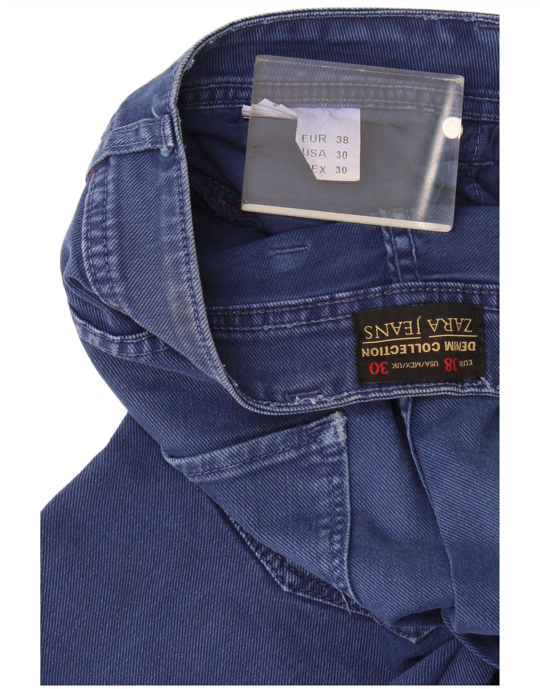 Zara Short en jean pour homme EU 38 Small W30 Bleu marine