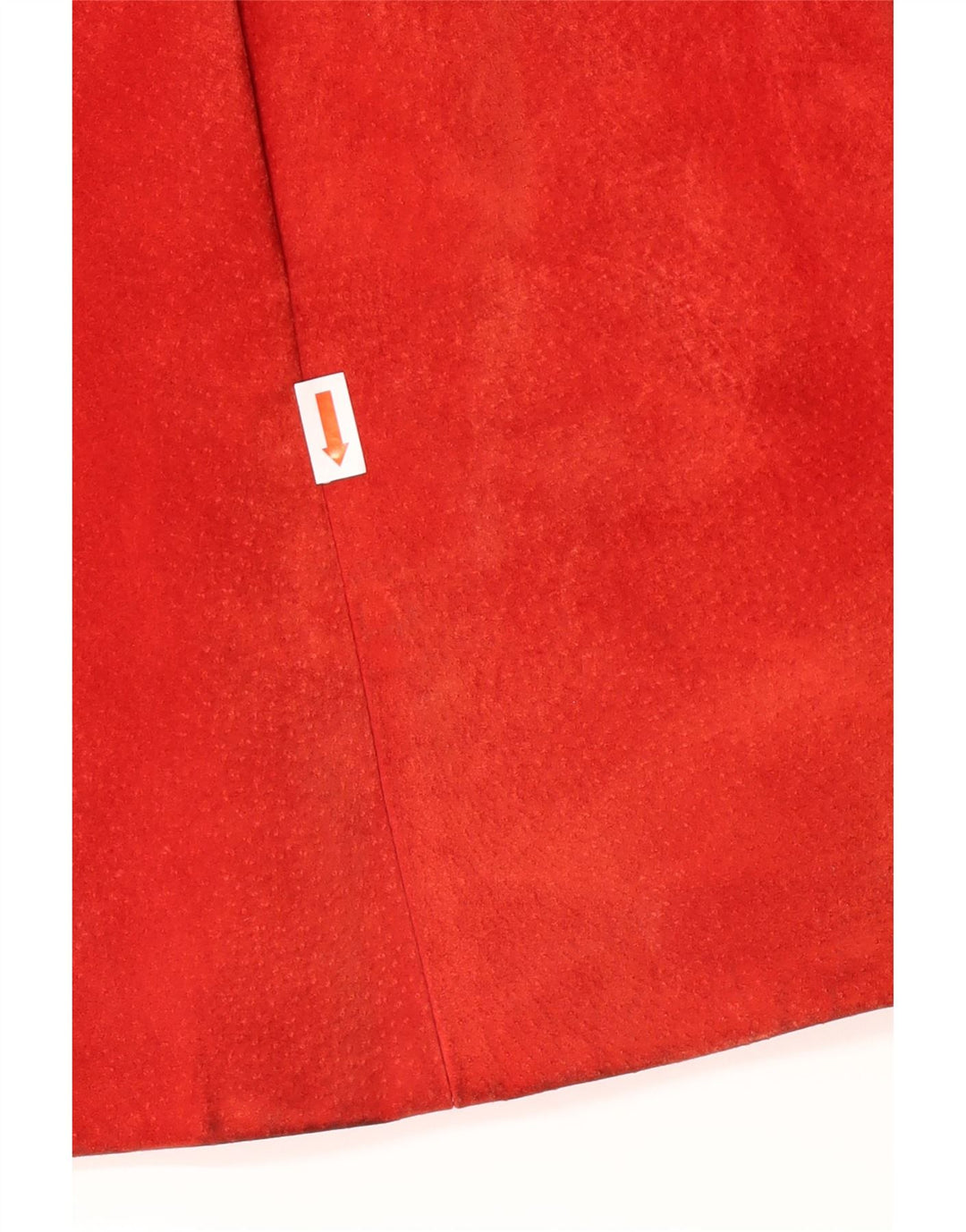 VINTAGE Womens Suede Overcoat EU 42 Large Red Leather Vintage Vintage and Second-Hand Vintage from Messina Hembry 