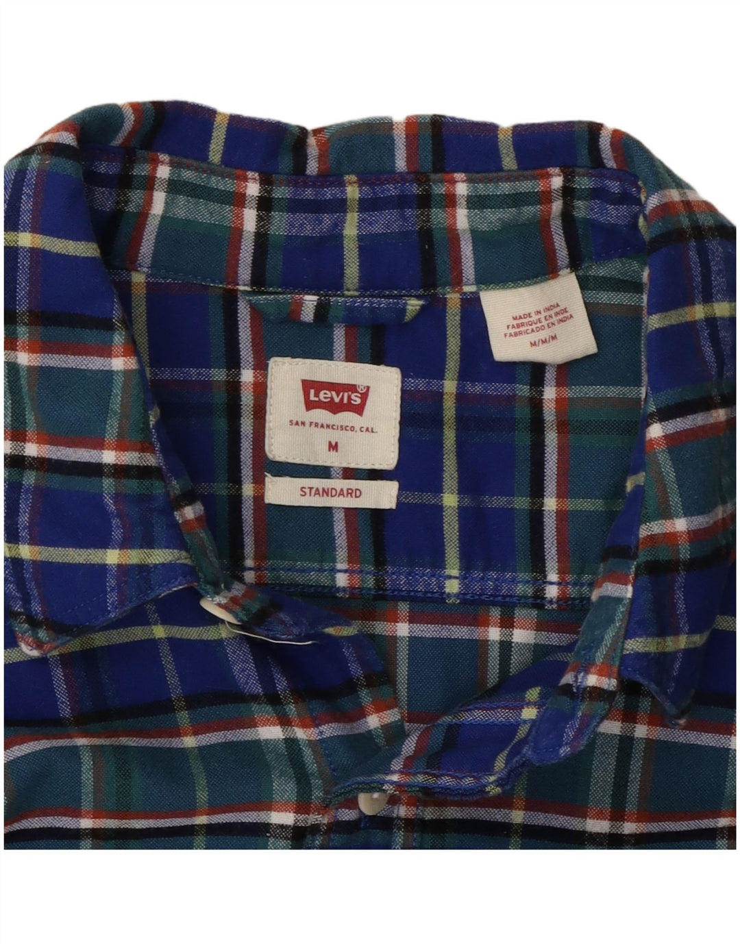 LEVI'S Chemise Standard Fit en Flanelle Homme en Coton à Carreaux Multicolore Moyen