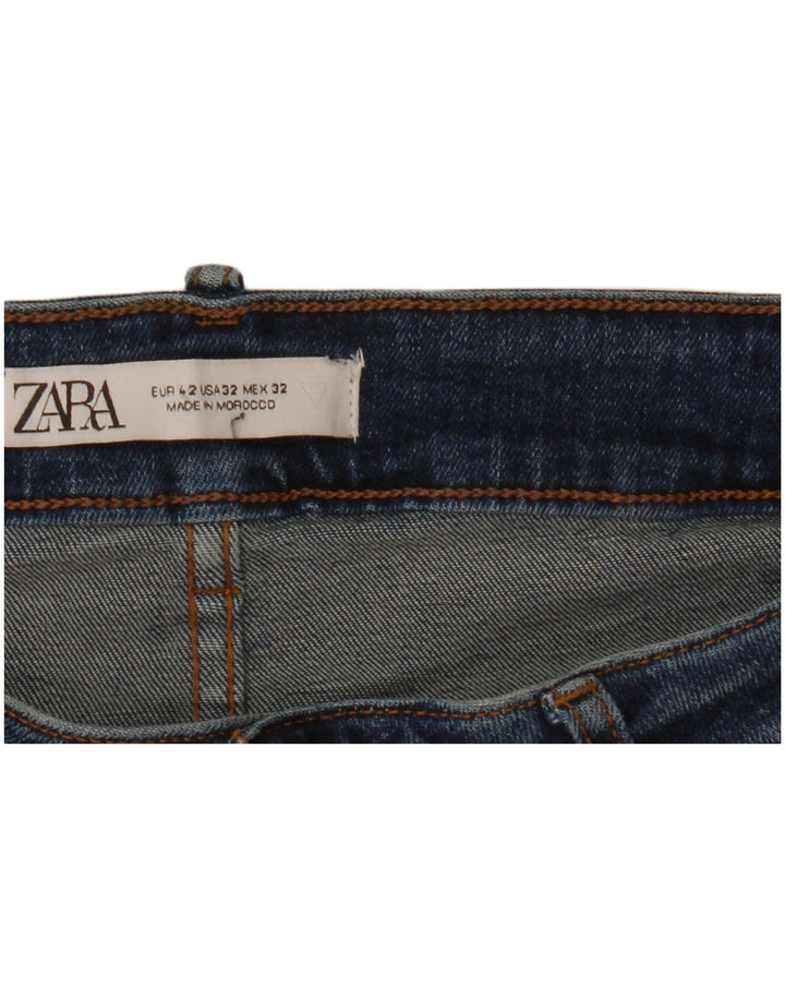 Zara Jean skinny pour homme EU 42 Large W32 L30 Bleu