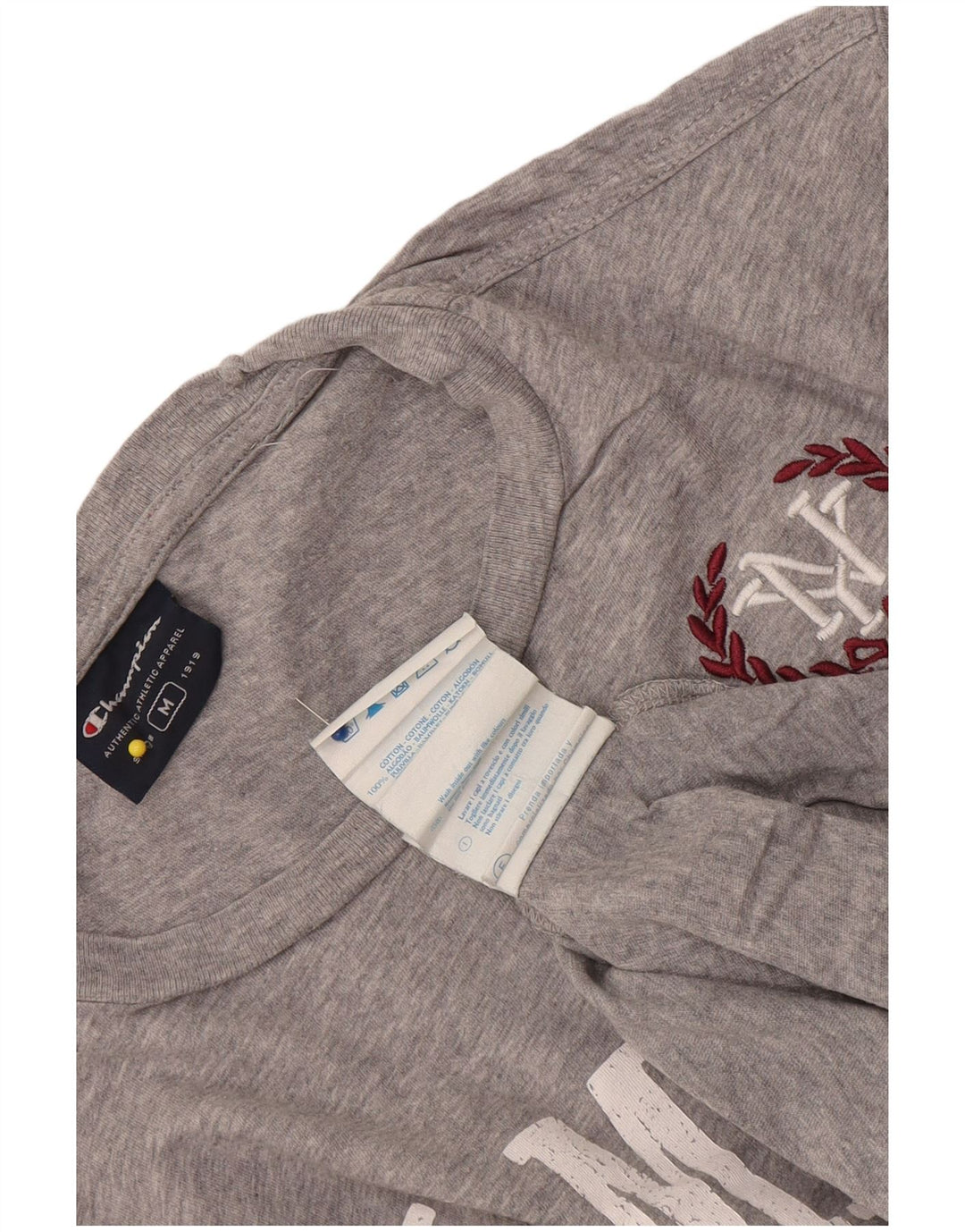 Champion T-Shirt Graphique Rochester Homme Gris Moyen Chiné Coton