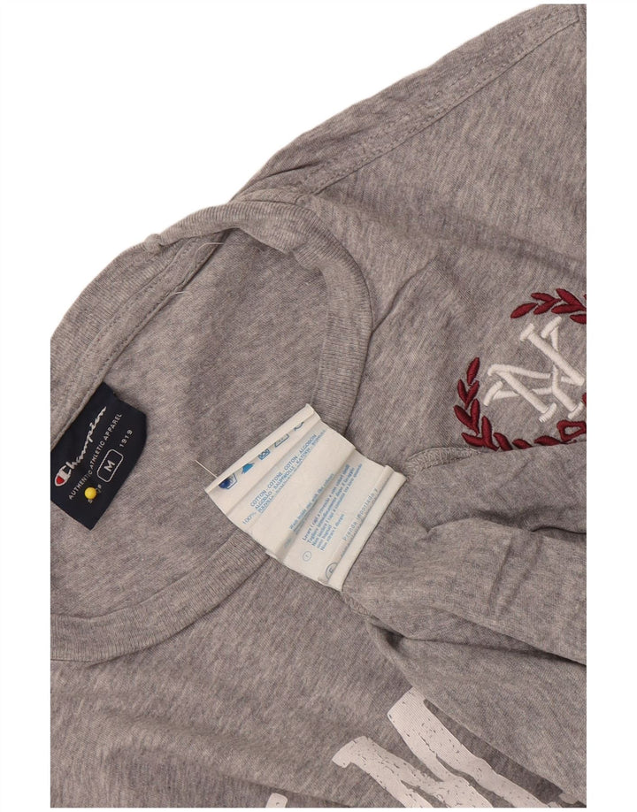 Champion T-Shirt Graphique Rochester Homme Gris Moyen Chiné Coton