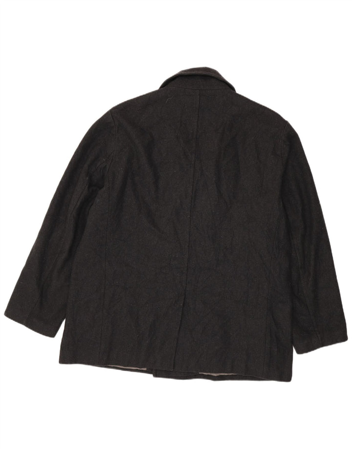 Calvin Klein Caban pour homme UK 42 XL Laine noire