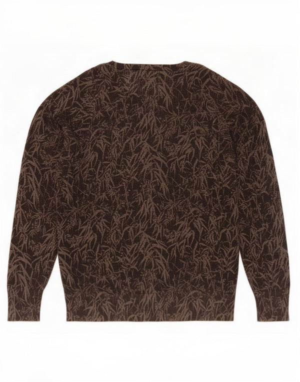 All Saints Pull col bateau pour femme UK 16 Large Marron