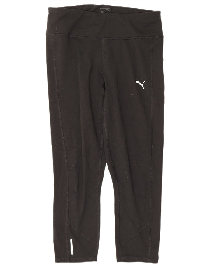 PUMA Womens Capri Leggings UK 14 Large  Black