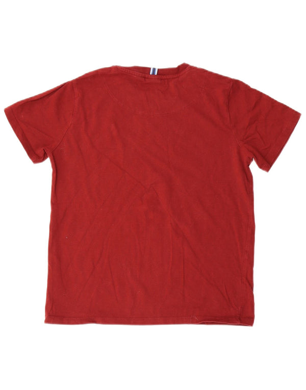 TED BAKER T-Shirt Graphique Garçon 10-11 Ans Coton Bordeaux