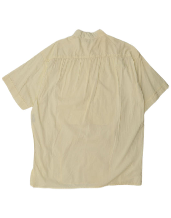 Umberto Ginocchietti Chemise pull à manches courtes pour homme IT 52 Large Jaune
