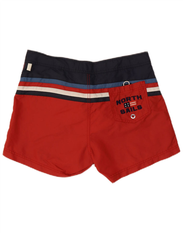North Sails Short de Bain Graphique Homme Rouge Moyen Polyamide Colorblock