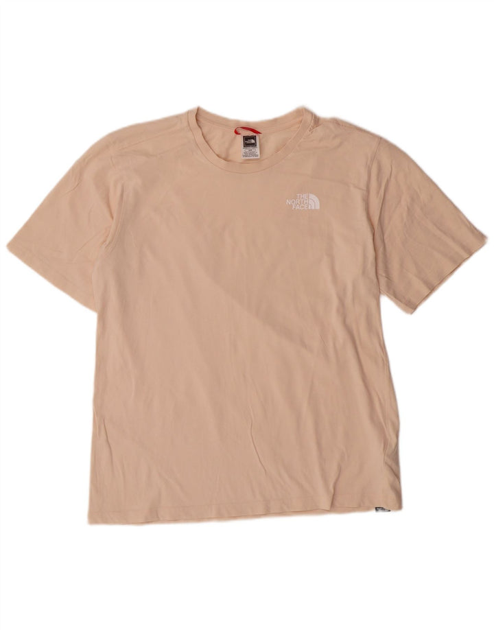 The North Face T-shirt graphique pour hommes UK 14 coton beige moyen