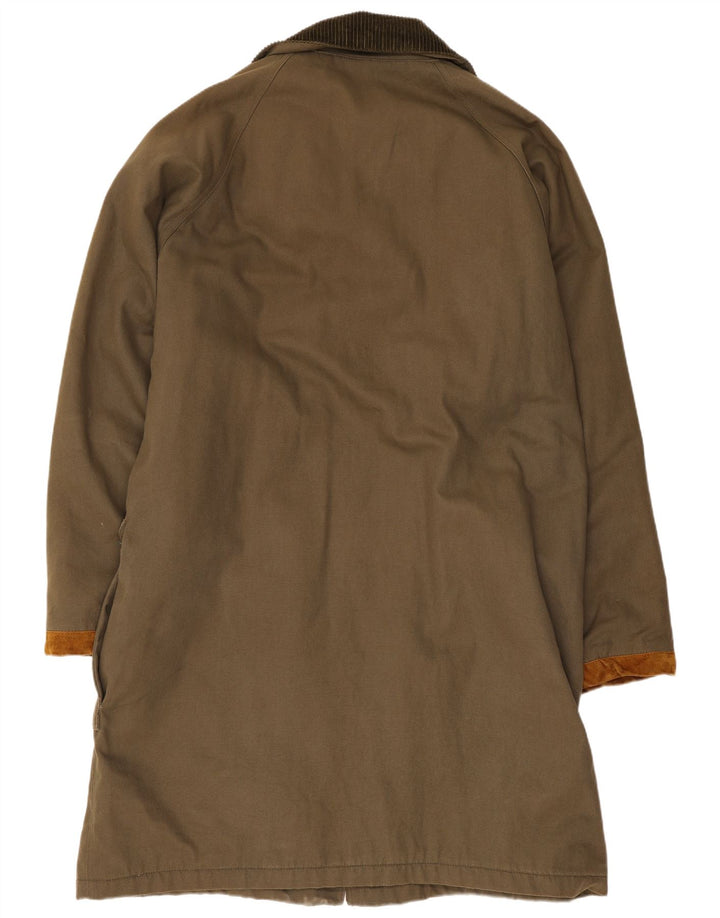 Zip Duffle Coat Oversize Femme UK 18 XL Kaki Coton