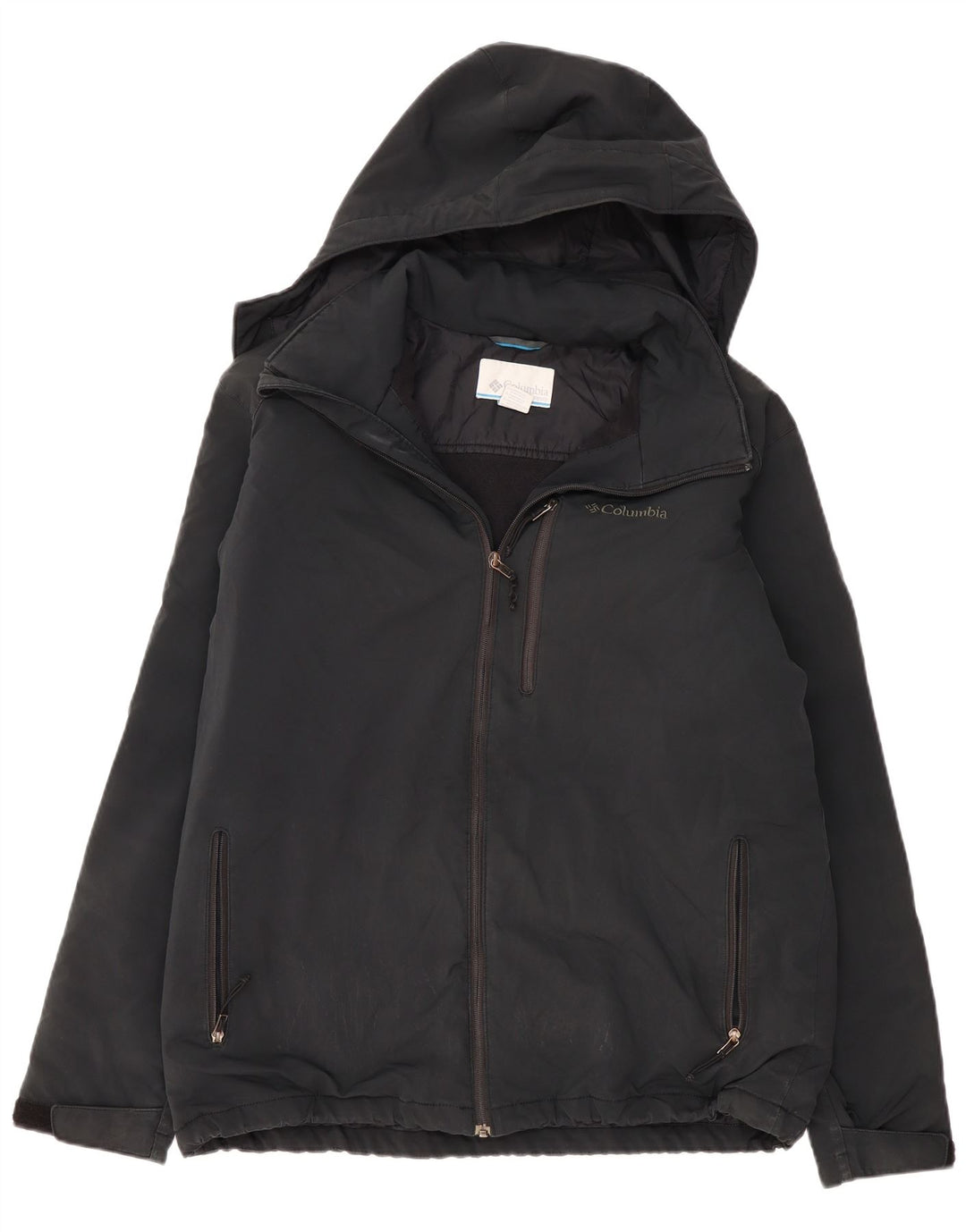 COLUMBIA Veste coupe-vent à capuche pour homme UK 42 XL Gris Polyester