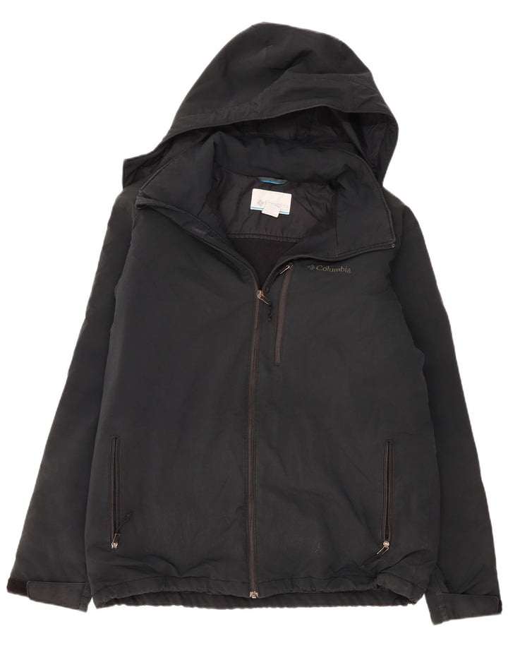 COLUMBIA Veste coupe-vent à capuche pour homme UK 42 XL Gris Polyester