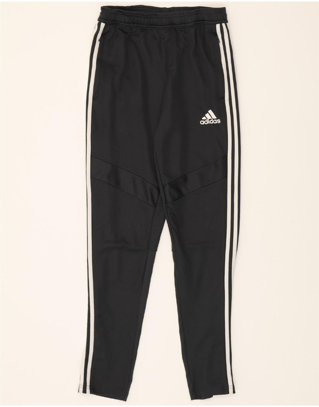 ADIDAS Boys Climacool Tracksuit Trousers 13-14 Years Black Polyester Vintage Adidas and Second-Hand Adidas from Messina Hembry 