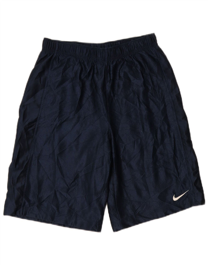 Short de sport Nike pour hommes, grand, bleu marine, polyester