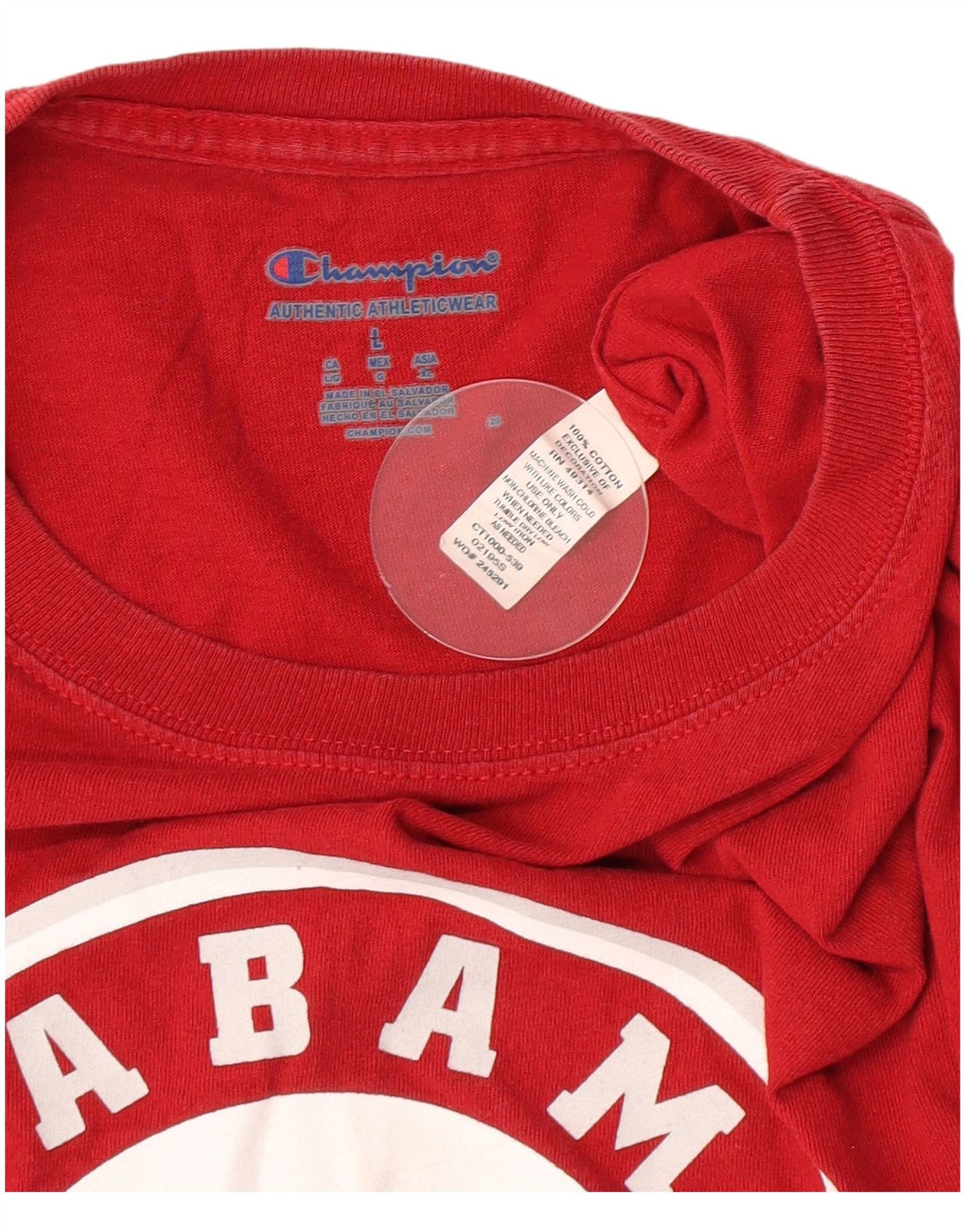 Champion T-Shirt Graphique Homme Grand Rouge Coton