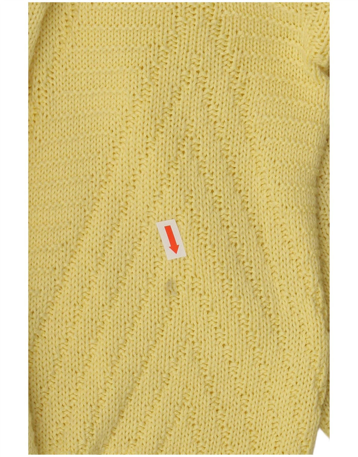 BRIAN SCOTT Pull col V pour homme Taille 48 2XL Jaune Argyle/Diamant