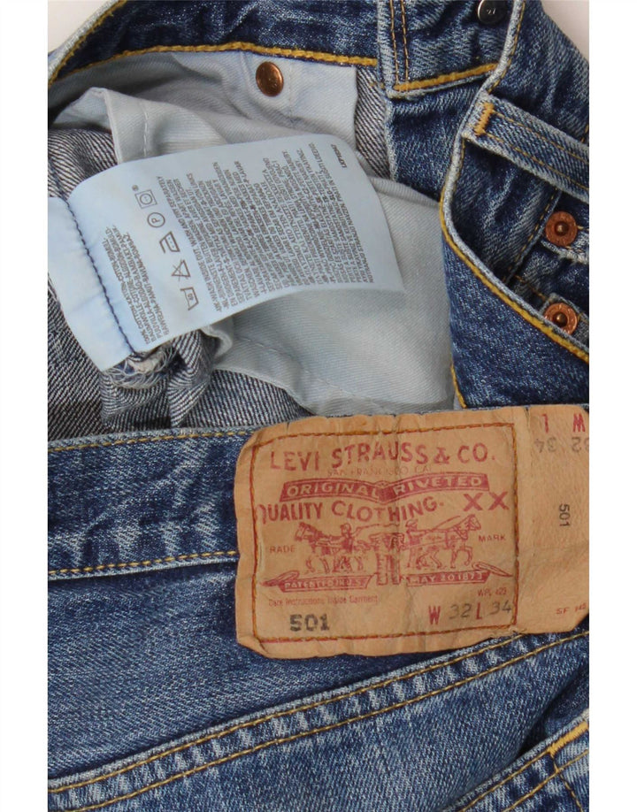 Levi's Jean Droit 501 Homme Bleu W32 L34 Coton
