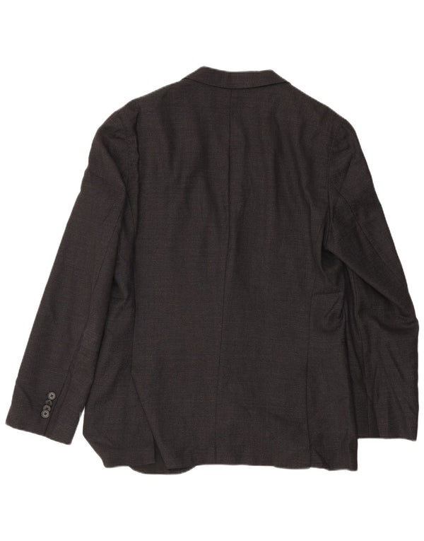 Hugo Boss Veste blazer à 2 boutons pour homme UK 50 Grande laine vierge noire