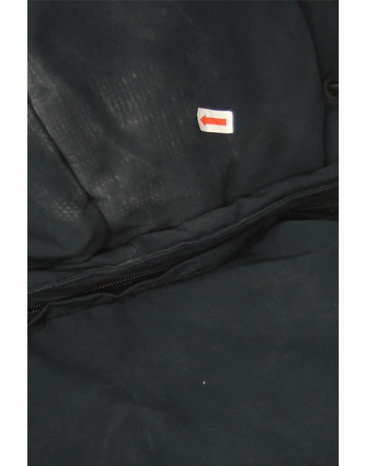 Superdry Veste matelassée à capuche surdimensionnée pour femme UK 8 Small Bleu marine