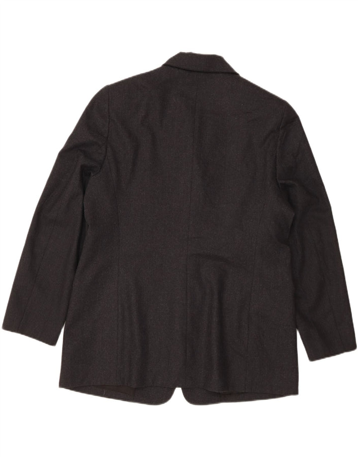 Ferre Veste blazer à 4 boutons pour femme UK 20 2XL Gris moucheté