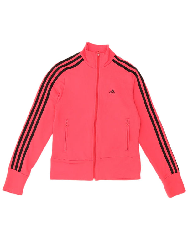 ADIDAS Veste de survêtement pour femme UK 10 Petit Rose Polyester