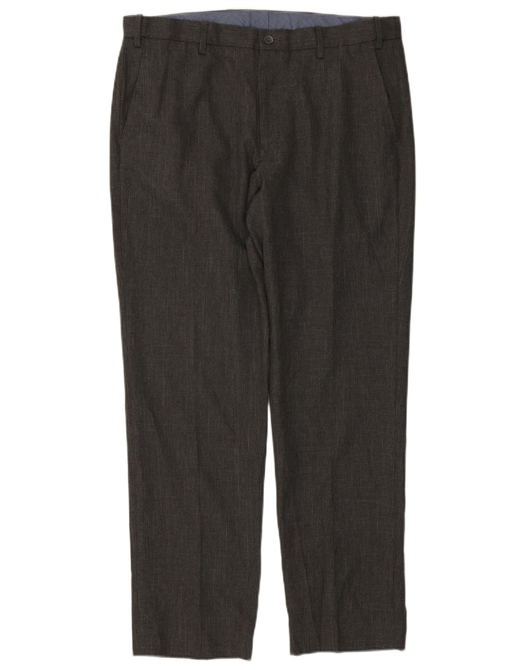 MARKS & SPENCER Pantalon de Costume Droit Homme W36 L31 Gris Polyester