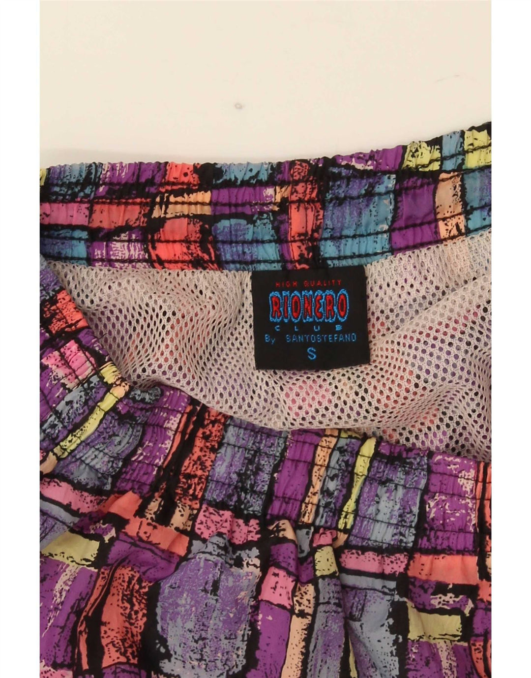 Santostefano Short De Bain Petit Polyamide Géométrique Multicolore Homme