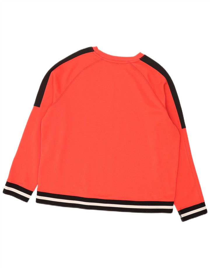 Dkny Sweat-shirt pour femme UK 46 Grand Rouge Colorblock Polyester