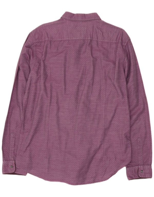 Hugo Boss Chemise Slim Fit XL Coton à pois violet