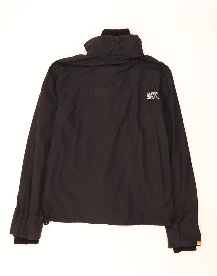 Superdry Veste de pluie graphique pour hommes UK 44 2XL Noir Polyester