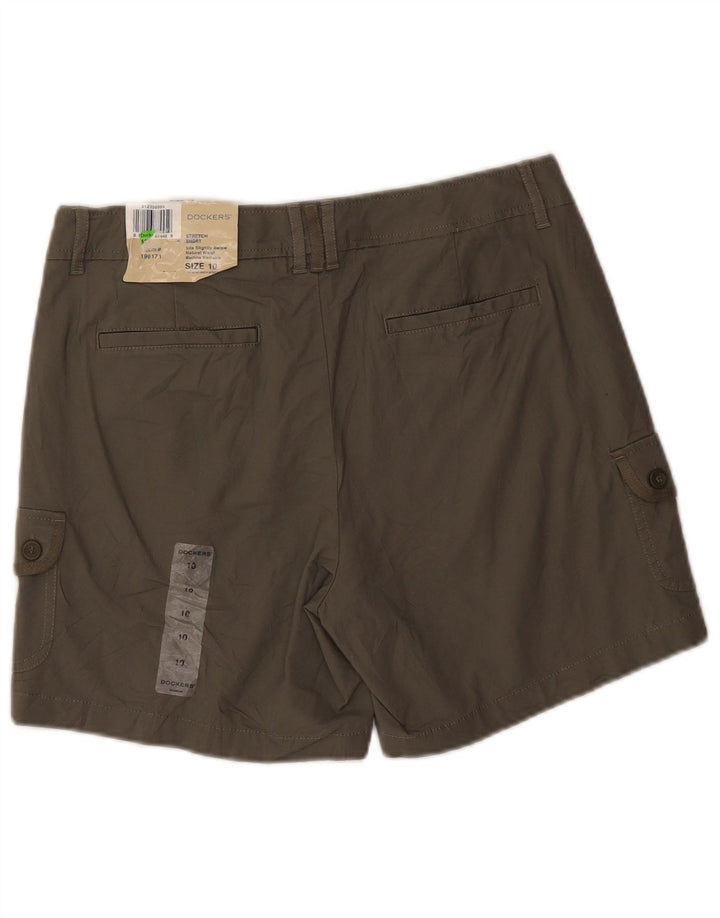 Dockers Short cargo extensible pour femme US 10 Large W32 Coton kaki