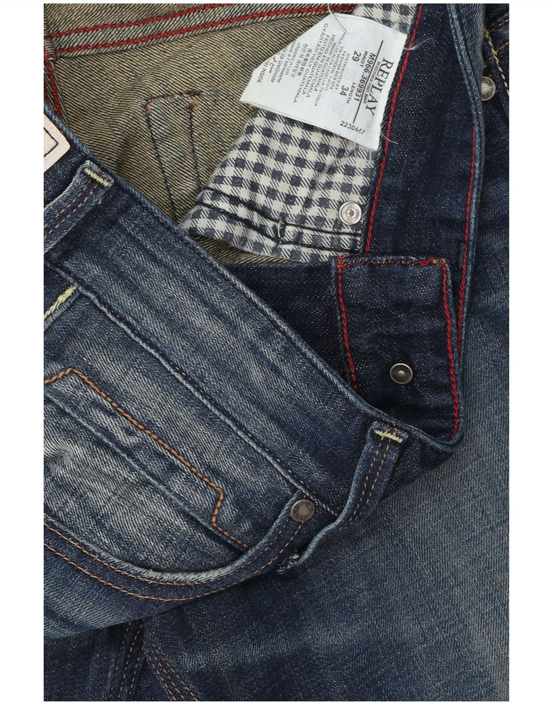 REPLAY Jean Slim Jeto Femme W29 L34 Bleu Coton