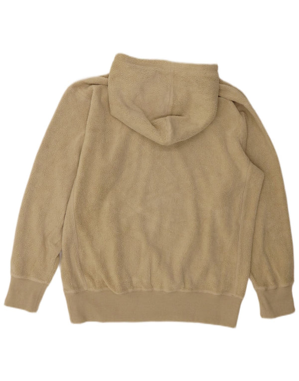 SUPERDRY Pull polaire à capuche surdimensionné pour femme UK 6 XS Beige Polyester