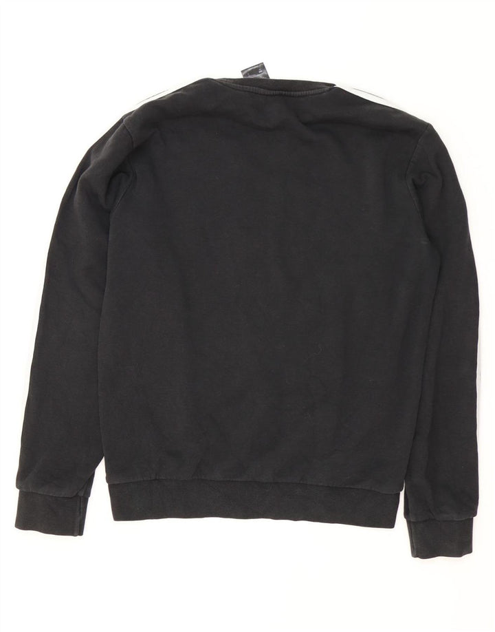 Adidas Sweat-shirt graphique pour homme Petit coton noir
