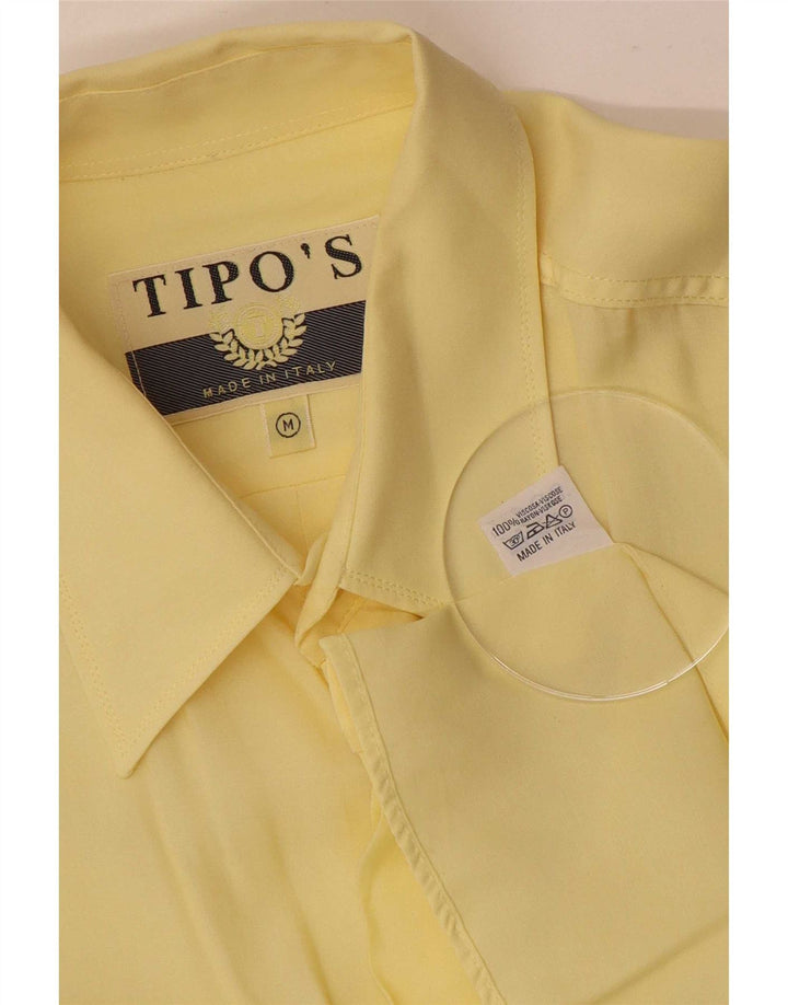 Tipo' S Chemise à Manches Courtes Homme Jaune Moyen Viscose