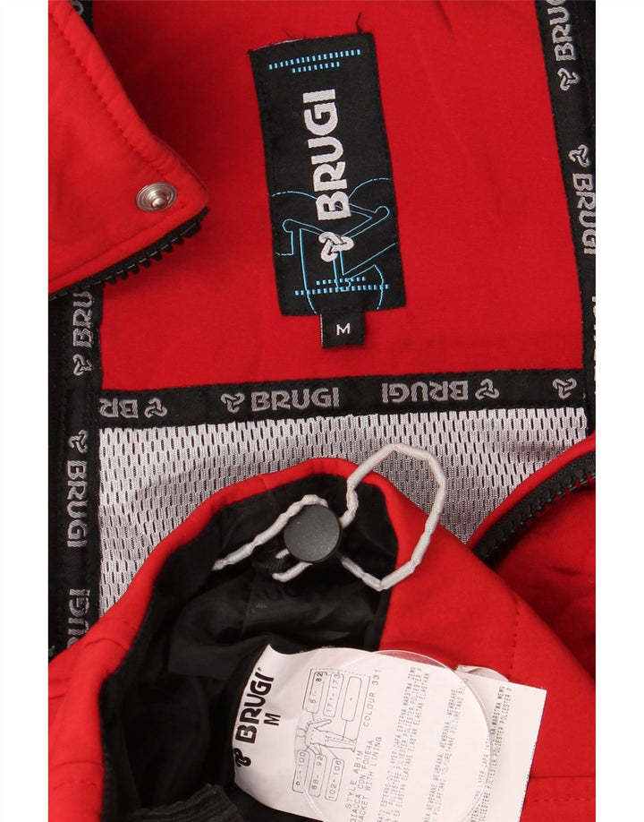 BRUGI Veste coupe-vent pour homme UK 38 Rouge moyen Polyester