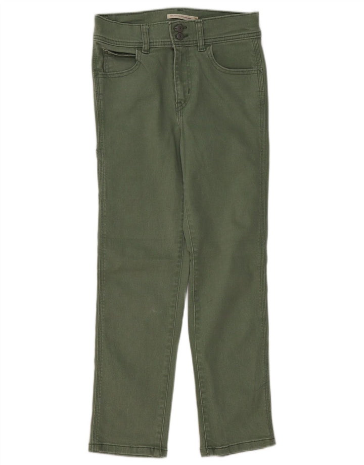 LEVI'S Jean droit court taille haute 724 femme W25 L25 coton vert