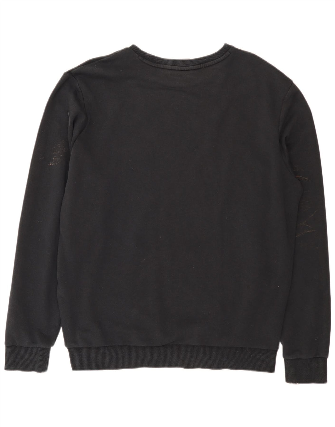 Puma Sweat-shirt graphique pour homme en coton noir Taille L