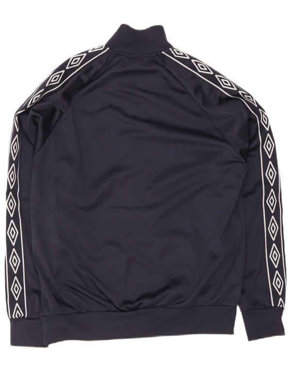 Umbro Veste de Survêtement Homme Bleu Marine Moyen Géométrique Polyester