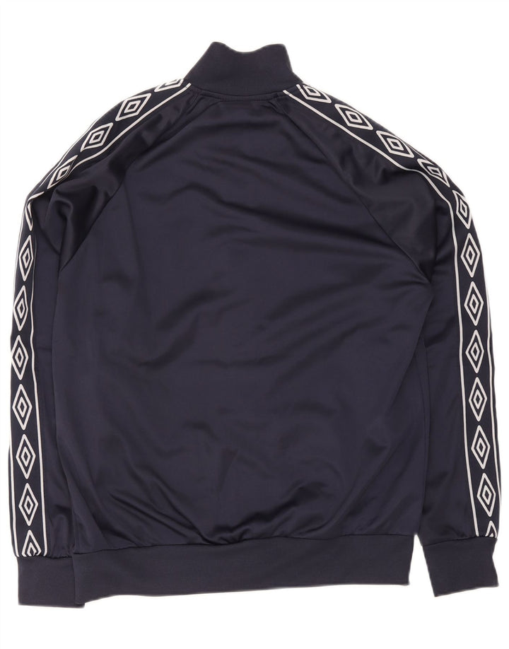 Umbro Veste de Survêtement Homme Bleu Marine Moyen Géométrique Polyester