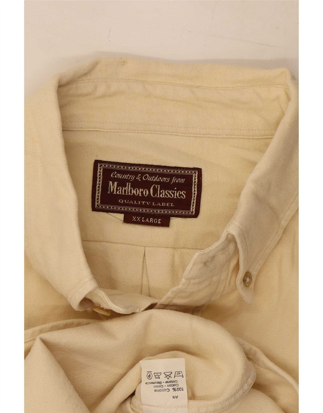 Marlboro Classics Chemise Homme 2XL Coton Beige